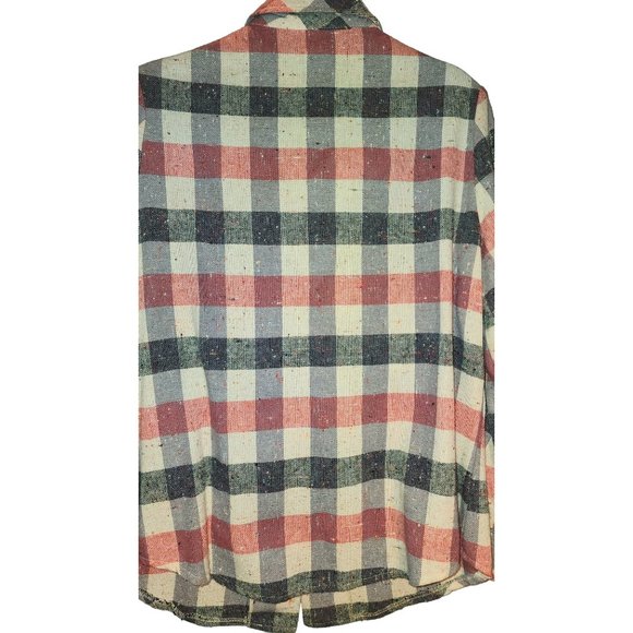 Vintage 1960s Womens Small Button Down Shirt Large Lapels SfPf Home•AP - Picture 9 of 10